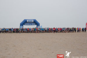 Ligne de départ de la course du trail des 2 baies.