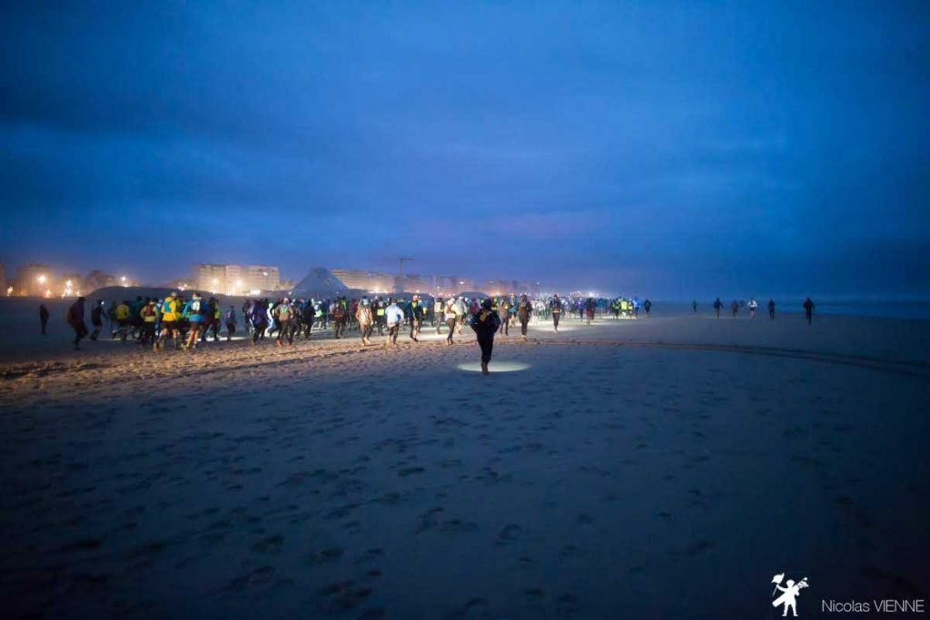 un coureurs lors du marathon des plages au touquet